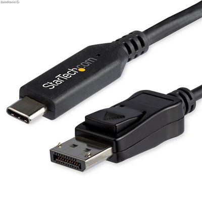 Adaptador usb c para DisplayPort Startech CDP2DP146B (1,8 m) Preto