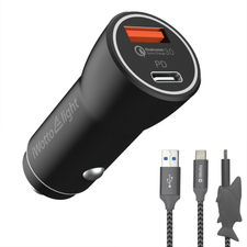 Adaptador USB y PD para Coche Iwottolight