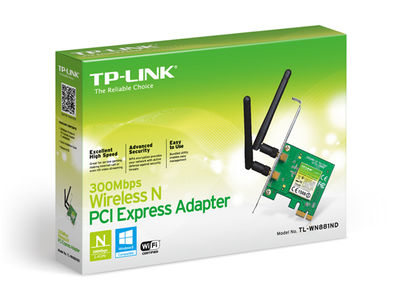 Adaptateur PCI Express WiFi N 300Mbps Avec équerre low profile