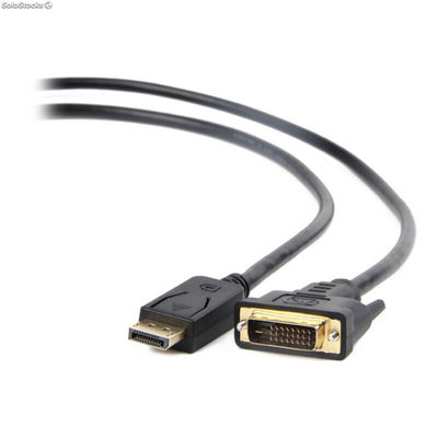 Adapter DisplayPort do dvi gembird cc-dpm-dvim-6 1080 px (1,8 m) Czarny