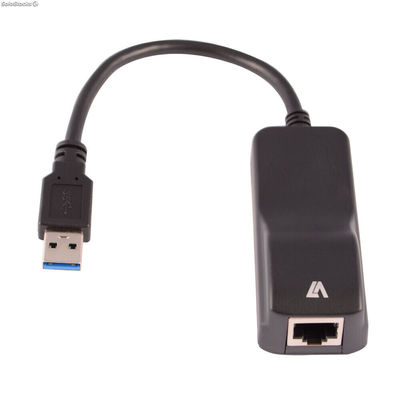 Adapter Ethernet na usb V7 CBLUSB3RJ-1E Czarny