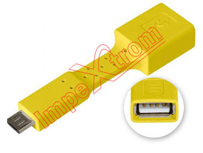 Adatador flexivel OTG micro USB para telemoveis