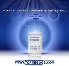 Additif E476 - polyricinoleate de polyglycerol