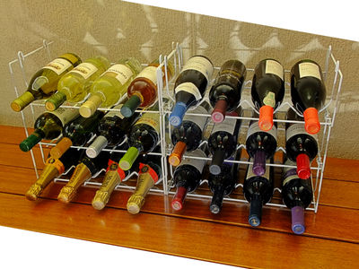 Adega Modular - Garrafeiro para guardar vinhos caixa com 2 módulos - 8 garrafas - Foto 3