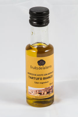 Aderezo de aceite con aroma de trufa blanca Botella cristal irrellenable 100 ml