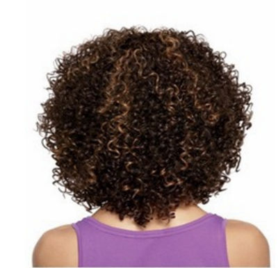 Afro crépus court synthétique bouclés perruques pour les femmes noires - Photo 2