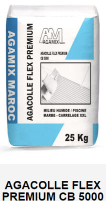 Agacolle flex premium Mortier-colle ciment, Piscine ,spa ,hammam