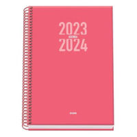 Agenda Escolar A5 Semana Vista (2023-2024) - Rosa
