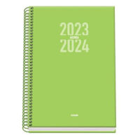 Agenda Escolar A5 Semana Vista (2023-2024) - Verde