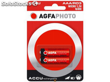 Agfaphoto Akku NiMH, Micro, AAA, HR03, 1.2V/900mAh, Retail Blister (2-Pack)