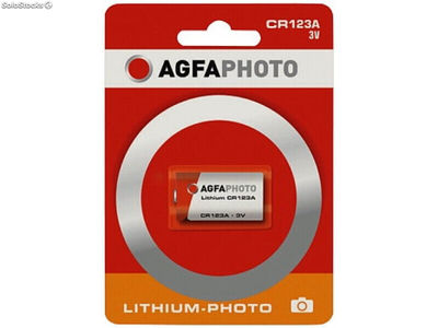 Agfaphoto Batterie Lithium, Photo, CR123A, 3V - Retail Blister (1-Pack)