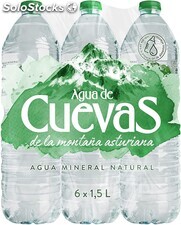 Agua mineral agua de cuevas 100% botella 1500 cl