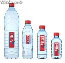 Agua mineral Vittel en botella de plástico de 1,5 L