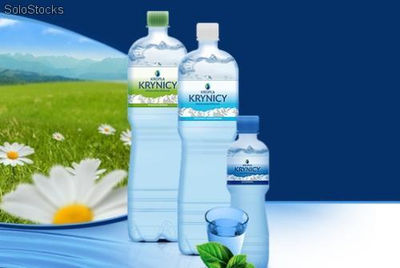 Agua mineralizada Kropla Krynicy - Botella 1,5 l - 0,15 €; 0,5 l - 0,12 €