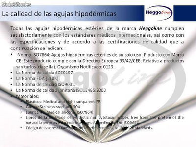 Aguja hipodermica desechable esteril de plastico 16Gx 3/4 (blanca)