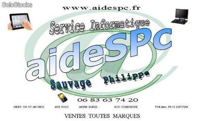aideSPc Services Informatique Vente, Dépannage, Formation