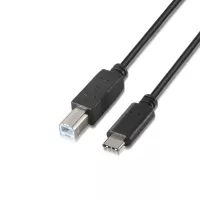 Aisens Cable usb 2.0 3A c-m-b-m Negro 1.0M