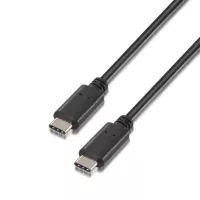Aisens Cable usb 2.0 3A c-m-c-m Negro 0.5M