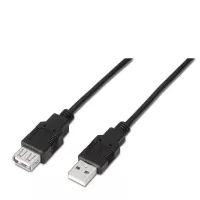 Aisens Cable usb 2.0 tipo a-m-a-h negro 1.0m
