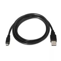 Aisens Cable USB 2.0 tipo A-M-Micro B-M negro 1.8m