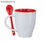Akebia mug white/red ROMD4008S10160 - Photo 5