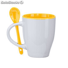 Akebia mug white/yellow ROMD4008S10103