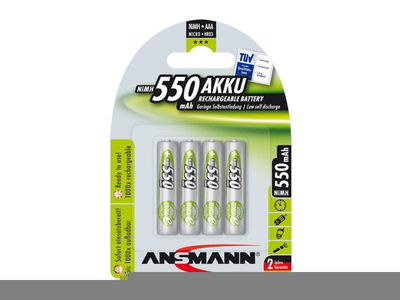 Akku Ansmann AAA Micro 550mAH (4 Pcs) - Foto 2