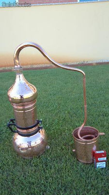 alambique columna 3 litros para hacer aceites esenciales (artesania en cobre)