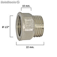 Alargadera Hexagonal Cromo 1/2x10