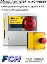 alarm &quot;człowiek w komorze&quot;