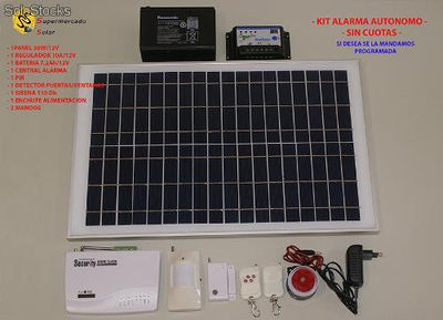 Alarma Kit solar alarma de seguridad autonoma