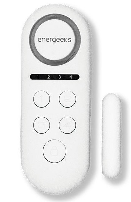 Mini alarma de apertura para puertas y ventanas con mando a distancia y  teclado