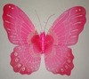 Alas mariposa rosa tela 75*45