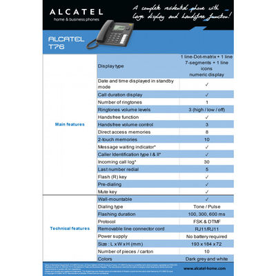 Alcatel T76 - Photo 3