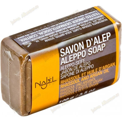 Aleppo seife - mit rhassoul und argan - öl 100 g