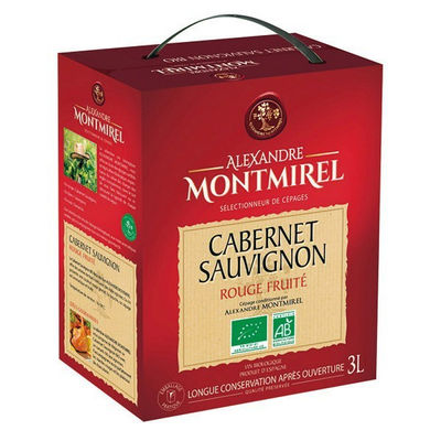 Alexandre Montmirel Vin rouge fruité Bio cabernet sauvignon : la fontaine de 3L