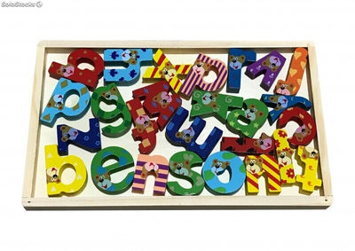 Alfabet literki puzzle układanka edukacyjna