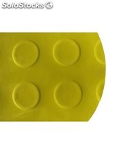 Alfombra caucho antideslizante 10x1m - punto moneda - colores amarillo