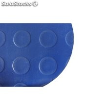 Alfombra caucho antideslizante 10x1m - punto moneda - colores azul