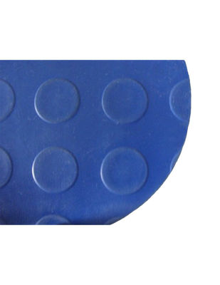 Alfombra caucho antideslizante 10x1m - punto moneda - colores azul