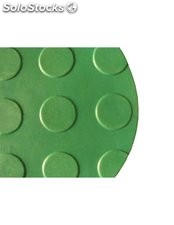 Alfombra caucho antideslizante 10x1m - punto moneda - colores verde