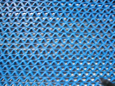 Alfombra Sintetica Azul Rejilla Esp 8,5 Mm