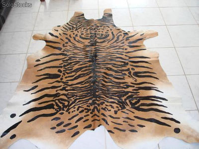 Alfombras Cuero Vaca Impreso Zebra Tigre Leopardo. - Foto 2