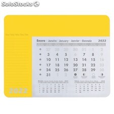 Alfombrilla calendario amarillo