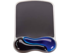 Alfombrilla para raton kensington duo gel con reposamuñecas color negro/azul