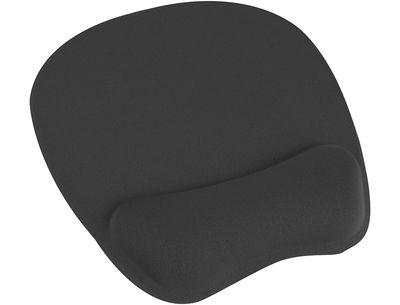 Alfombrilla para raton q-connect con reposamuñecas ergonomica de gel color negro - Foto 3
