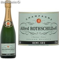 Alfred rothschild Champagne demi-Sec : la bouteille de 75cL