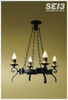 Algeciras Rustikale Lampe aus Schmiedeeisen, 4 Lichter