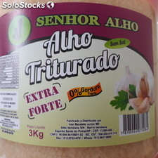 Alho triturado