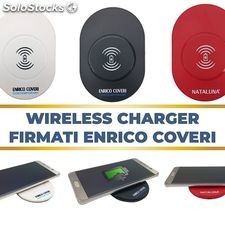 Alimentatore ricarica wireless senza fili originale enrico coveri iphone samsung